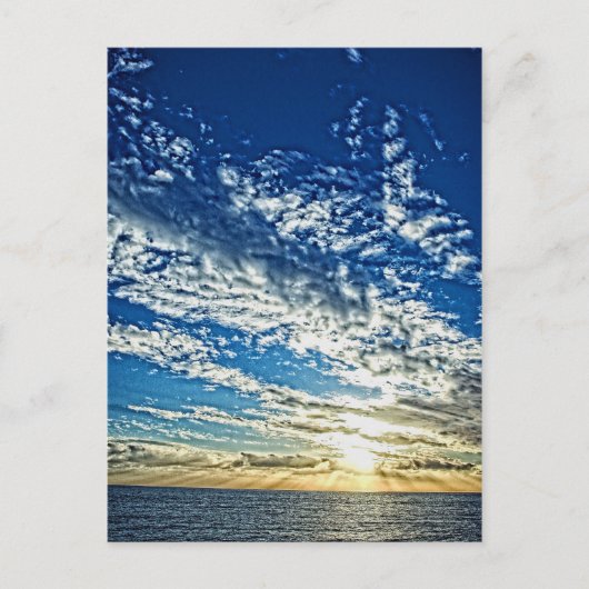 Sunset in Liguria - the Cinque Terreポストカード ポストカード (正面)