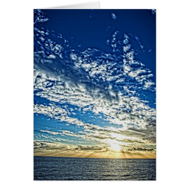Sunset in Liguria - the Cinque Terre Card (正面)