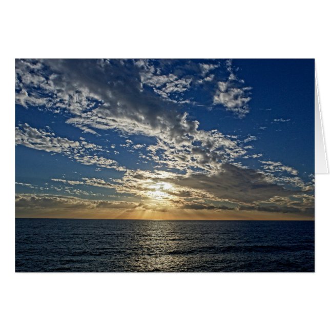 Sunset in Liguria - the Cinque Terre Card (正面横)