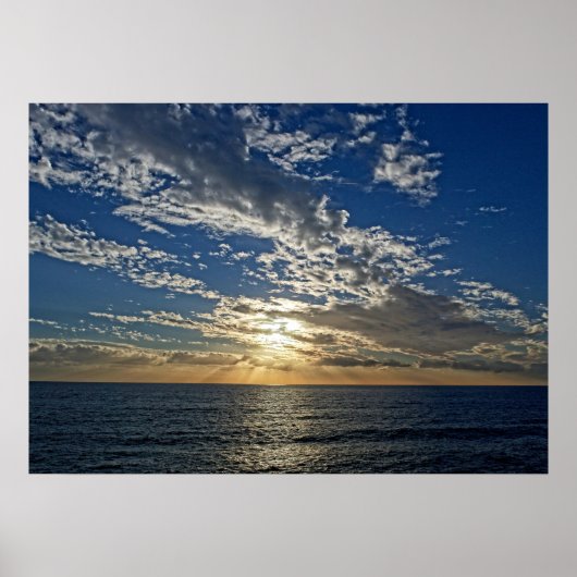 Sunset in Liguria - the Cinque Terre, Italy Poster ポスター (正面)