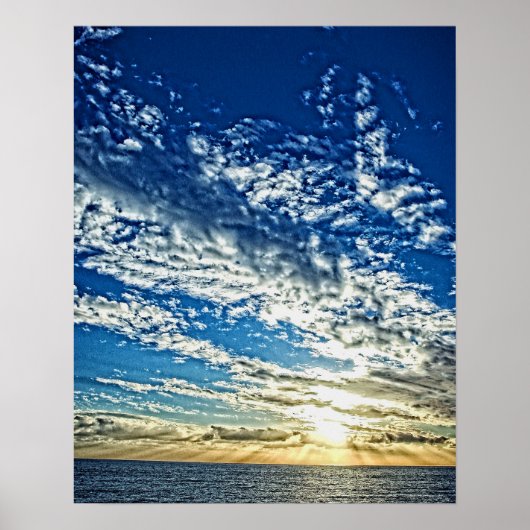 Sunset in Liguria - the Cinque Terre, Italy Poster ポスター (正面)