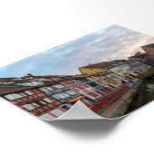 Sunset in Little Venice Colmar ポスター (角)