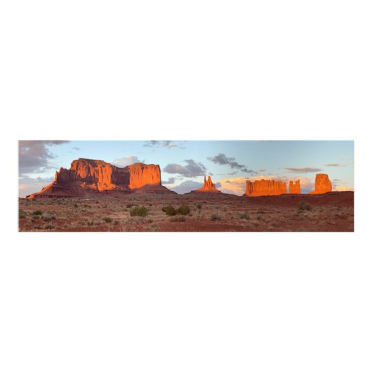 Sunset in Monument Valley フォトプリント (正面)