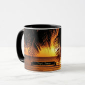 Sunset in Negril, Jamaica マグカップ (正面左)