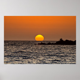 Sunset in Paphos, Cyprus (2532)ポスター ポスター