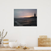 Sunset in rain over Stockholm City Hall 1, Suns... ポスター (キッチン)