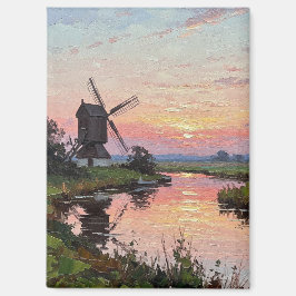 Sunset in The Broads England Travel マグネット