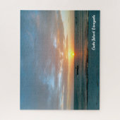 Sunset in the Caribbean Sea ジグソーパズル (縦)