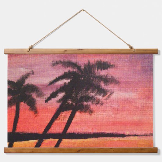 Sunset In The Tropics 吊り下げ型タペストリー (正面)