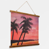 Sunset In The Tropics 吊り下げ型タペストリー (傾斜あり)