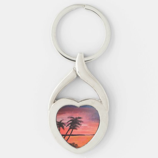Sunset In The Tropics Keychain キーホルダー (正面)