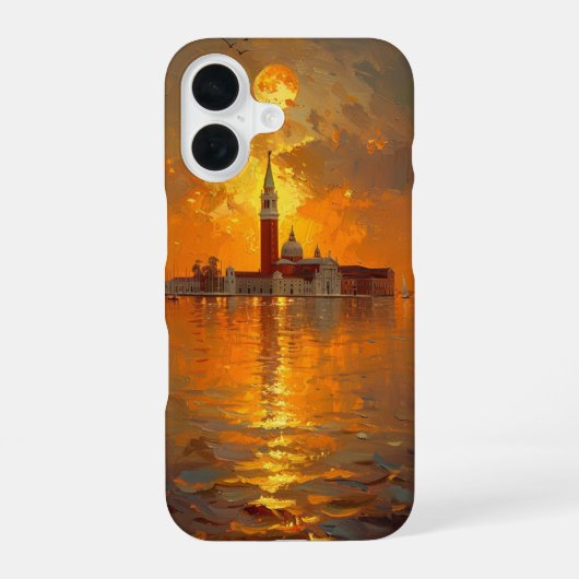 Sunset in Venice iPhone 16ケース (裏面)