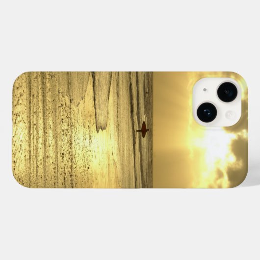 Sunset iPhone Caseでのビーチの楽しみ Case-Mate iPhoneケース (裏面 (横))