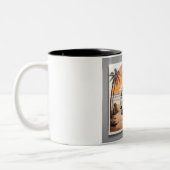 "Sunset Kombi Beach Mug - Coastal Adventure Cup" ツートーンマグカップ (左)