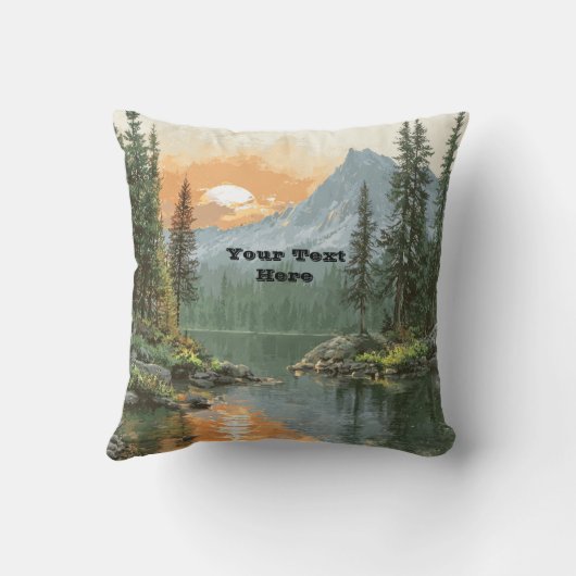 Sunset Lake クッション (裏面)