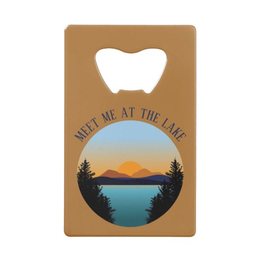 Sunset Lake   クレジットカード栓抜き (正面)