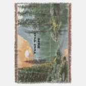 Sunset Lake スローブランケット (正面縦)