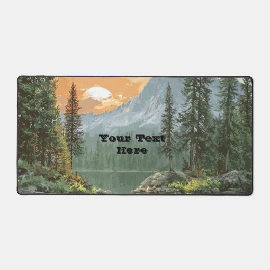 Sunset Lake デスクマット (正面)