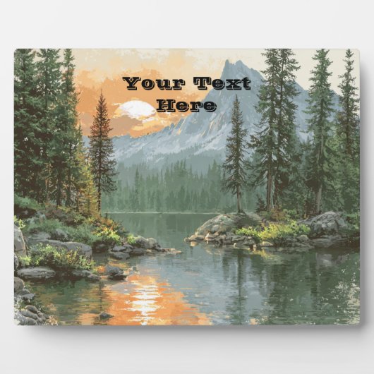 Sunset Lake フォトプラーク (正面)