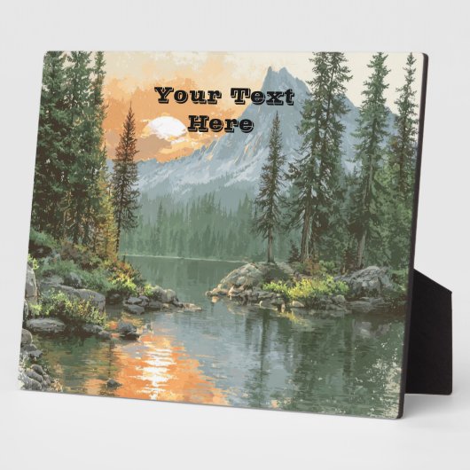 Sunset Lake フォトプラーク (側面)