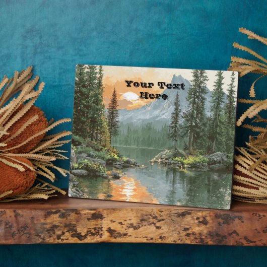 Sunset Lake フォトプラーク (側面)