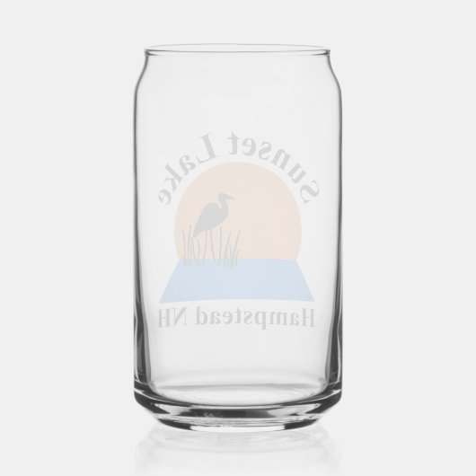 Sunset Lake Can Glass ガラス缶 (裏面)