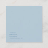 Sunset Lake Landscape Coral Pink Modern スクエア名刺 (裏面)