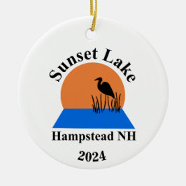 Sunset Lake Ornament セラミックオーナメント