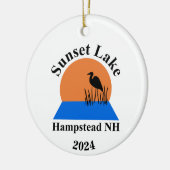 Sunset Lake Ornament セラミックオーナメント (左)