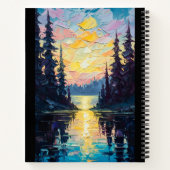Sunset Lake Painting ノートブック (裏面)