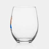 Sunset Lake Stemless Wine Glass ステムなしワイングラス (左)