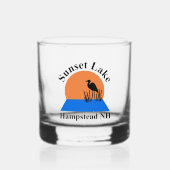 Sunset Lake Whiskey Glass ウイスキーグラス (正面)