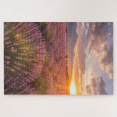 Sunset Lavender Field Jigsaw Puzzle ジグソーパズル (横)