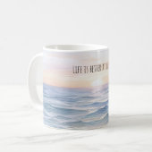 Sunset Life is Better at the Beach コーヒーマグカップ (正面左)