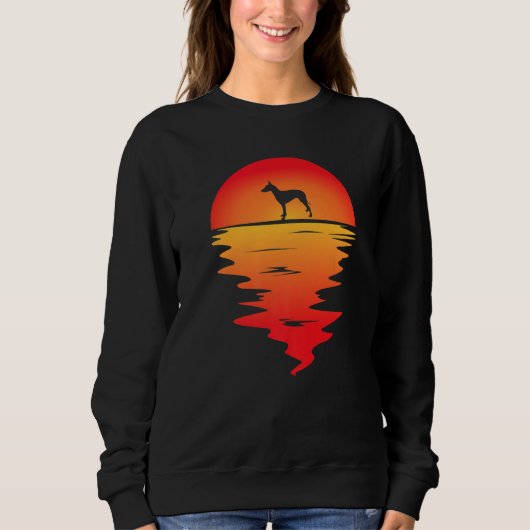 Sunset Manchester Terrier Dog スウェットシャツ (正面)