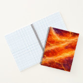 Sunset Marble with Gold Veining ノートブック (内部)