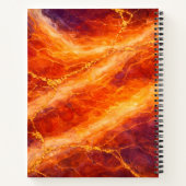 Sunset Marble with Gold Veining ノートブック (裏面)