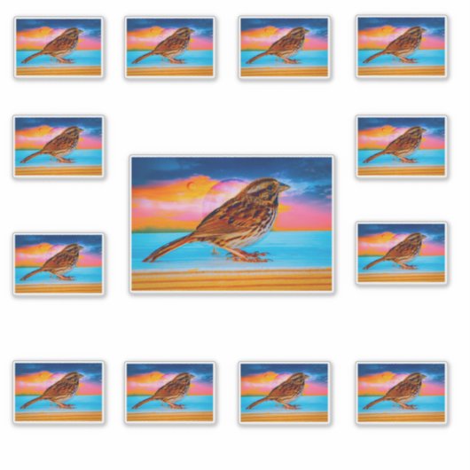 Sunset Melody シール (正面)