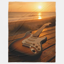 Sunset Melody フリースブランケット