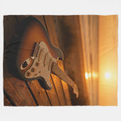 Sunset Melody フリースブランケット (正面(横))