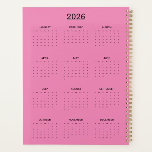 Sunset Melody プランナー手帳 (裏面)