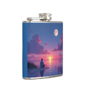 Sunset moonrise caribbean フラスク (右)