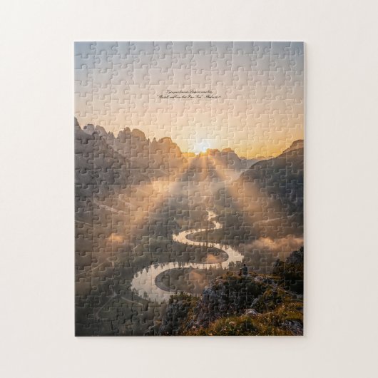 Sunset Mountain Puzzle christian Gift ジグソーパズル (縦)