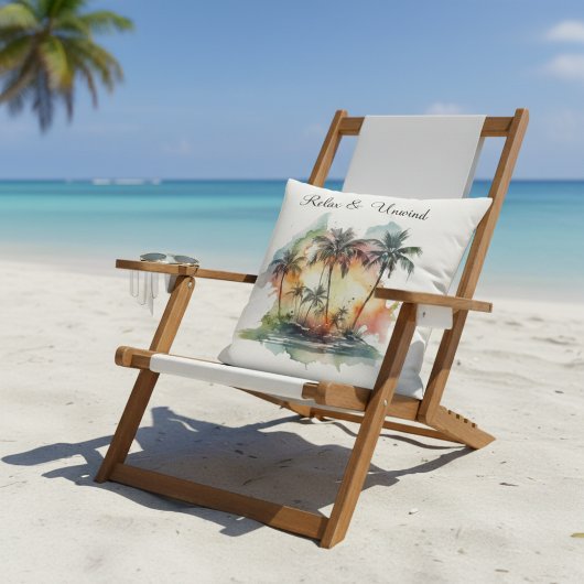 Sunset Oasis, custom クッション