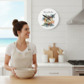 Sunset Oasis, custom ラウンド壁時計