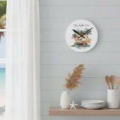 Sunset Oasis, custom ラウンド壁時計