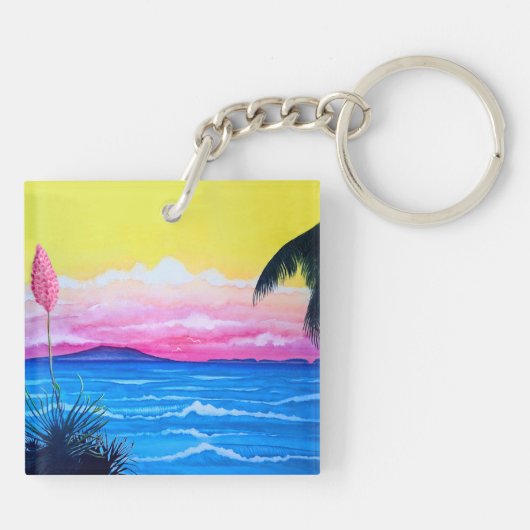 Sunset Ocean  キーホルダー (裏面)