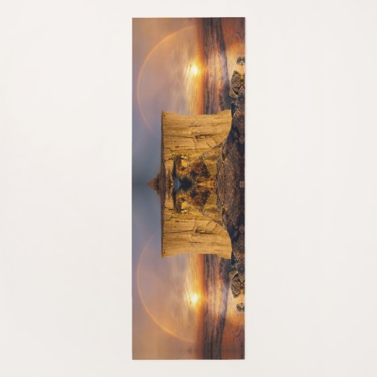 Sunset Ocean Cliff ヨガマット (裏面)