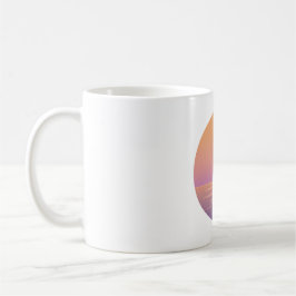 Sunset Ocean Minimalist Mug – Hand-Drawn Summer コーヒーマグカップ