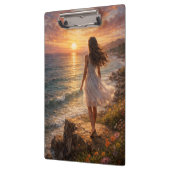 Sunset Ocean Oil Painting Clipboard クリップボード (左)